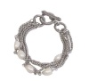 Designer Inspired Multi Chain Pearl Toggle Bracelet