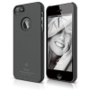 elago S5 Slim Fit Case for iPhone 5 + Logo Protection Film included - eco friendly Retail Packaging - Soft Feeling Drak Gray