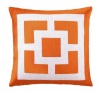 Trina Turk Down-Filled Pillow, Palm Springs Blocks, Orange, 20 by 20-Inches