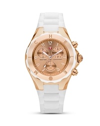 For the trendsetter, Michele's mirror-faced chronograph is a timely showpiece. Make like a pretty power broker and roll up your sleeves for a look that means business. For the trendsetter, Michele's mirror-faced chronograph is a timely showpiece. Make like a pretty power broker and roll up your sleeves for a look that means business.