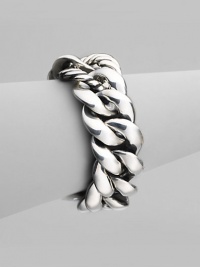 From the Cordelia Collection. A bold and elegant chain of sterling silver encircles your wrist with classic style. Sterling silver Length, about 7½ Width, about 1 Cable loop clasp Imported From the Cordelia Collection. A bold and elegant chain of sterling silver encircles your wrist with classic style. Sterling silver Length, about 7½ Width, about 1 Cable loop clasp Imported