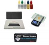Deluxe Personal Electronic Testing Kit - Gold 10k 14k 18k 22k & Silver Acid Test - Digital Coin Scale - Electric Diamond Detector - Large 6x3 Tester Stone