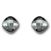 Swarovski Lea Jet Hematite Pierced Earrings Swarovski Lea Jet Hematite Pierced Earrings
