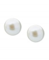 Celebrate your favorite month of the year with these June birthstone earrings by CRISLU. Stud earrings feature round-cut, pearl-colored cubic zirconias (3 ct. t.w.) set in sterling silver with a platinum finish. Approximate diameter: 1/4 inch.