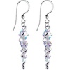 Handcrafted Austrian Crystal Sterling Icicle Drop Earrings MADE WITH SWAROVSKI ELEMENTS