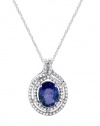 Effy Jewlery Gemma Ceylon Sapphire and Diamond Pendant, 2.18 TCW