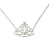 Disney Princess Sterling Silver Crown Necklace