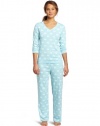 Dearfoams Women's Sweetheart V-Neck Pajama