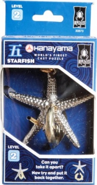 BePuzzled Hanayama Cast Metal Brainteaser Puzzles - Hanayama Starfish Puzzle (Level 2) BePuzzled Hanayama Cast Metal Brainteaser Puzzles - Hanayama Starfish Puzzle (Level 2)
