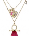 Betsey Johnson Candy Land Candy Ring 2-Row Necklace