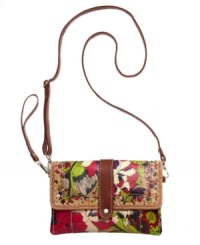 A colorful style with a free-spirited appeal. Wear it as a crossbody, clutch or wristlet for a fun vibrant addition to any outfit. A colorful style with a free-spirited appeal. Wear it as a crossbody, clutch or wristlet for a fun vibrant addition to any outfit.