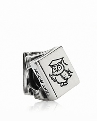A sterling silver text book charm puts a scholarly twist on your PANDORA bracelet. A sterling silver text book charm puts a scholarly twist on your PANDORA bracelet.