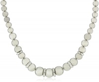 Nine West Chain Reaction Silver-Tone Uniform Ball Collar Necklace Nine West Chain Reaction Silver-Tone Uniform Ball Collar Necklace