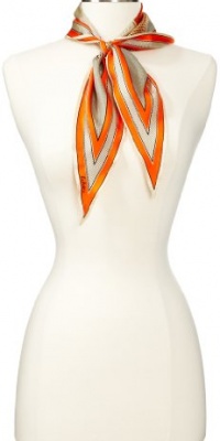 Echo Design Women's Vintage Polka Dot Diamond Scarf, Orange, One Size Echo Design Women's Vintage Polka Dot Diamond Scarf, Orange, One Size