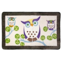 Allure Home Creations Awesome Owls Acrylic Printed Rug Allure Home Creations Awesome Owls Acrylic Printed Rug