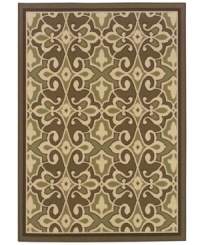 Style that transcends your everyday living space -- make this chic area rug from Sphinx part of your outdoor decor! Striking natural tones make the abstract pattern pop from a soft and durable polypropylene surface that's tough, weather-resistant and easy to clean. (Clearance) Style that transcends your everyday living space -- make this chic area rug from Sphinx part of your outdoor decor! Striking natural tones make the abstract pattern pop from a soft and durable polypropylene surface that's tough, weather-resistant and easy to clean. (Clearance)