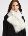 A natural or dyed textured style. Length, about 40 Dry clean Imported Fur origin: China 