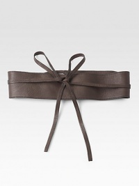 A timeless statement piece made from textured leather.About 3 wideLeatherMade in USA A timeless statement piece made from textured leather.About 3 wideLeatherMade in USA