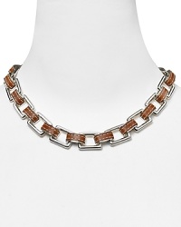 Wear Lauren Ralph Lauren's link necklace with classic tailored pieces, or let it add weight and substance to breezy bohemian looks. Wear Lauren Ralph Lauren's link necklace with classic tailored pieces, or let it add weight and substance to breezy bohemian looks.