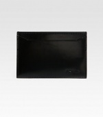 Modern, masculine design crafted in Italy from smooth leather with logo detail.Two card slotsLeather4W x 3HMade in Italy