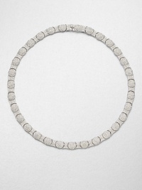 EXCLUSIVELY AT SAKS. A simply chic oval motif, encrusted in crystals for a stunningly elegant piece. CrystalsRhodium-plated brassLength, about 16Box and tongue closureImported EXCLUSIVELY AT SAKS. A simply chic oval motif, encrusted in crystals for a stunningly elegant piece. CrystalsRhodium-plated brassLength, about 16Box and tongue closureImported