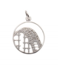 Rembrandt's lighthearted roller coaster charm will remind you of summertime fun all year long! Crafted in sterling silver. Approximate drop: 1 inch. Rembrandt's lighthearted roller coaster charm will remind you of summertime fun all year long! Crafted in sterling silver. Approximate drop: 1 inch.