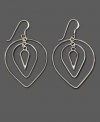 Macy's Label Sterling Silver Inverted Teardrop Dangle Earrings