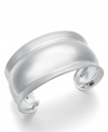 The perfect accent piece. Giani Bernini's sterling silver cuff bracelet features a polished dome-shaped design. Approximate width: 2 inches.