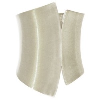 3 1/4 Wide Asymetric Hinged Cuff In Silver Tone 3 1/4 Wide Asymetric Hinged Cuff In Silver Tone
