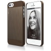 elago S5 Outfit MATRIX Aluminum and Polycarbonate Dual Case for the iPhone 5 - eco friendly Retail Packaging - Chocolate