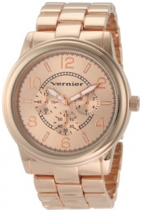 Vernier Women's VNR205 Round Rose-Tone Bracelet Quartz Watch Vernier Women's VNR205 Round Rose-Tone Bracelet Quartz Watch
