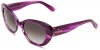 Kate Spade Women's Franc2S Cat Eye Sunglasses,Purple Horn Frame/Gray Gradient Lens,One Size