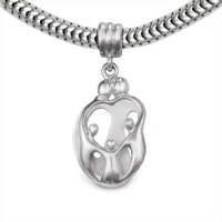 Loving Family® Sterling Silver Heart Gift Charm Parents and 3 Children - Fits Pandora European Charm Bracelets Loving Family® Sterling Silver Heart Gift Charm Parents and 3 Children - Fits Pandora European Charm Bracelets