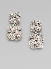EXCLUSIVELY AT SAKS. Double knots shimmer and shine as their crystal encrusted strands seem to weave in and out. Crystal Rhodium plated Drop, about 1 Post back Imported EXCLUSIVELY AT SAKS. Double knots shimmer and shine as their crystal encrusted strands seem to weave in and out. Crystal Rhodium plated Drop, about 1 Post back Imported