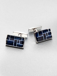 Highly polished, transparent design of fine brass and enamel.Brass/Enamel About ½ x ¾Imported Highly polished, transparent design of fine brass and enamel.Brass/Enamel About ½ x ¾Imported