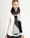 A seasonal essential in luxe cashmere takes on a trend-forward colorblock effect. Cashmere23 X 80Dry cleanImported
