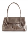 Finished in glazed leather with a beautiful sheen, this versatile satchel by Giani Bernini walks the line between casual and refined.