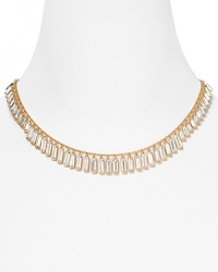 Make your chips count with this delicate collar necklace from kate spade new york. Crafted of gold-plated metal and accented by glass stations, it's pretty-prismatic. Make your chips count with this delicate collar necklace from kate spade new york. Crafted of gold-plated metal and accented by glass stations, it's pretty-prismatic.