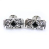 Scott Kay Mens Sterling Silver Cufflinks With Square Onyx