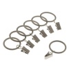 Levolor Classic Clip Rings, Set of 7, Satin Nickel, Use With Rods Up To 1-Inch Diameter