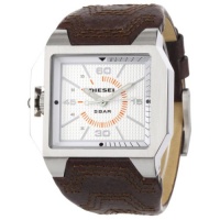 Diesel Men's DZ1267 Brown Not-So-Basic Basic Analog Grey Dial Watch Diesel Men's DZ1267 Brown Not-So-Basic Basic Analog Grey Dial Watch