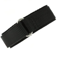 Watch Band Nylon One Piece Wrap Sport Strap Black Adjustable Velcro 22 millimeter Watch Band Nylon One Piece Wrap Sport Strap Black Adjustable Velcro 22 millimeter