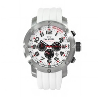 TW Steel Men's TW123 Grandeur Tech White Rubber Chronograph Dial Watch TW Steel Men's TW123 Grandeur Tech White Rubber Chronograph Dial Watch