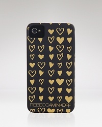 Perfect the power dial with this Rebecca Minkoff iPhone case, splashed in an ultra-cute heart motif. Can you say dream phone? Perfect the power dial with this Rebecca Minkoff iPhone case, splashed in an ultra-cute heart motif. Can you say dream phone?