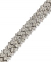 Simply elegant. This bracelet from Victoria Townsend is plated in sterling silver and adorned with diamonds for a stunning visual effect. Approximate length: 7 inches.