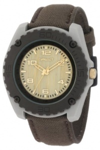 Sprout Men's ST3004BNGYBN Eco-Friendly Brown Organic Cotton Strap Watch Sprout Men's ST3004BNGYBN Eco-Friendly Brown Organic Cotton Strap Watch