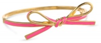 Kate Spade New York Skinny Mini Bow Fluorescent Pink Colored Bangle Bracelet Kate Spade New York Skinny Mini Bow Fluorescent Pink Colored Bangle Bracelet