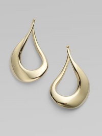 From the Basic Gold Collection. Polished 18k gold in an iconic teardrop shape.18K gold Length, about 1½ Hinged back Made in Italy From the Basic Gold Collection. Polished 18k gold in an iconic teardrop shape.18K gold Length, about 1½ Hinged back Made in Italy