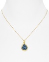 This Coralia Leets necklace flaunts an oversized drusy gemstone, textured to add even more radiance than your average crystal.