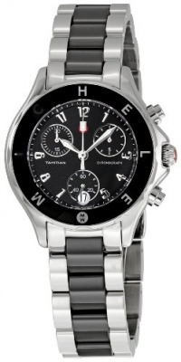 Michele Women's MWW12C000004 Tahitian Black Dial Watch Michele Women's MWW12C000004 Tahitian Black Dial Watch